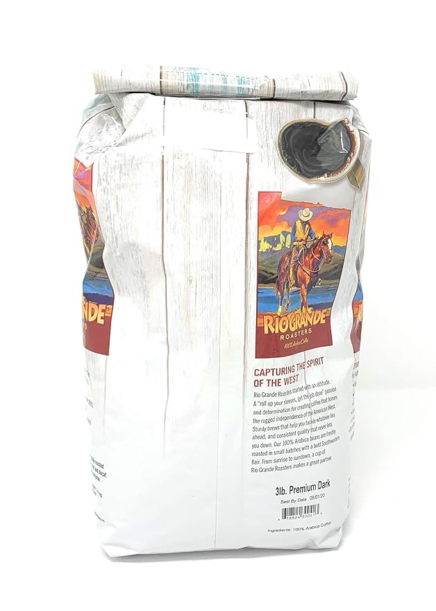 Rio Grande Roasters Premium Dark 3 Lb. Bag Whole Bean Coffee