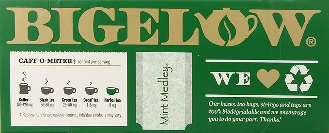 Bigelow Mint Medley Herbal Tea 28 Count (Pack of 6)