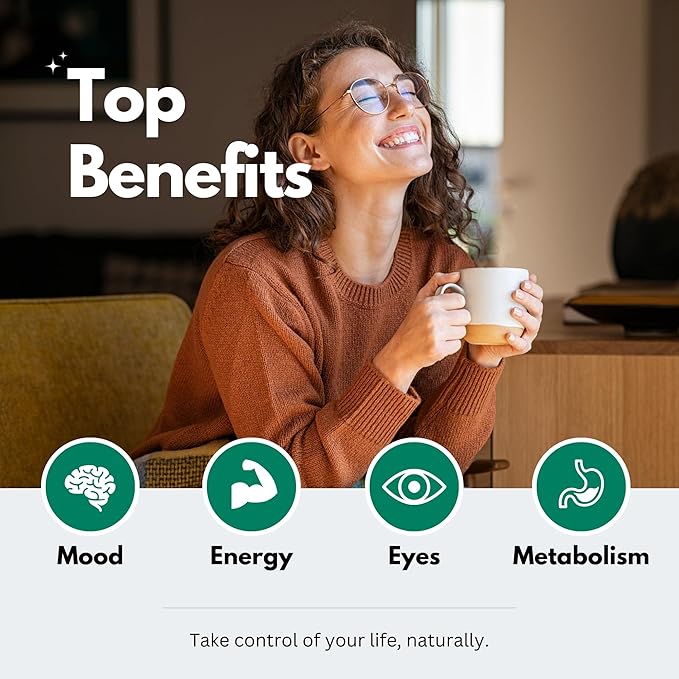 Saffron Supplements 88.5mg - 100% Pure Saffron Extract Capsules - Mood Eye &amp Energy Support - Made in USA