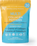 HLP Collagen Supplement for Better Absorption &amp Immune Support- Multi Collagen Peptides Powder with Colostrum- Improve Strength Wellness &amp Vitality with Multi Collagen Protein- Unflavored- 38