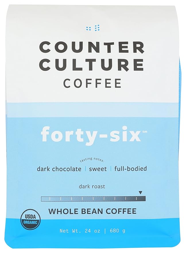COUNTER CULTURE COFFEE Organic Forty Six Blend Whole Bean Coffee 24 OZ