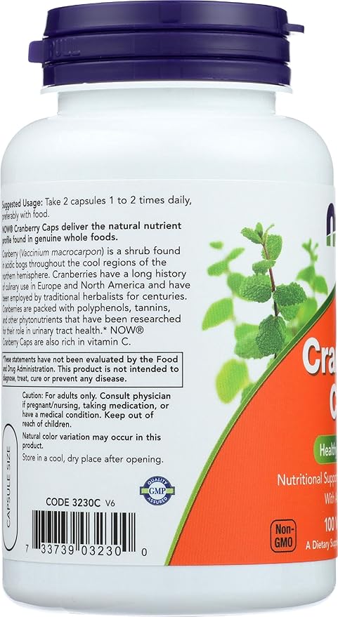 NOW Cranberry Concentrate 100 Count (Pack of 2)