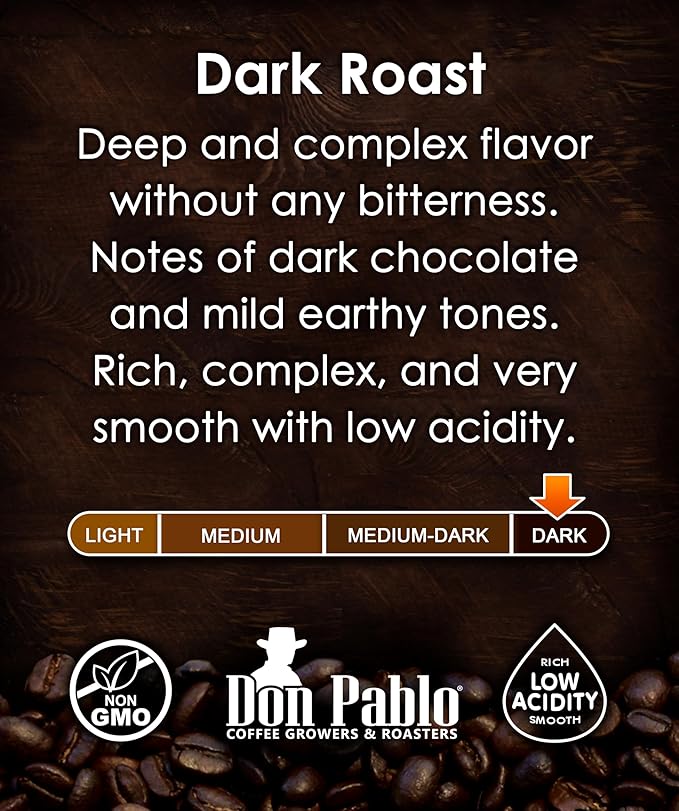 Cafe Don Pablo Gourmet Coffee Classic Italian Espresso Medium Dark Roast Whole Bean Coffee 2 LB