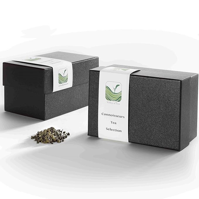 Herbal Tea Gift Box Tealover - Loose tea for true tea lovers - Gourmet specialty - Infusion Selection Basket - Camomile 20g Passion Flower 30g Peppermint 10g Lemon Grass 20g Rooibos 30g