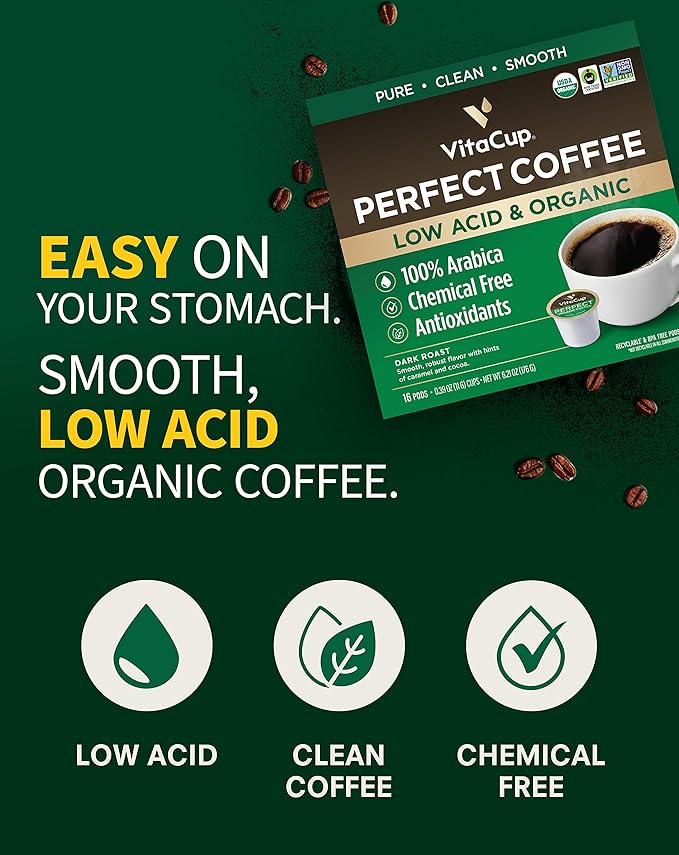 VitaCup Coffee Variety Sampler Pack 40ct. Vitamin &amp Superfood infused Single Serve Pods Compatible with K-Cup Brewers Including Keurig 2.0