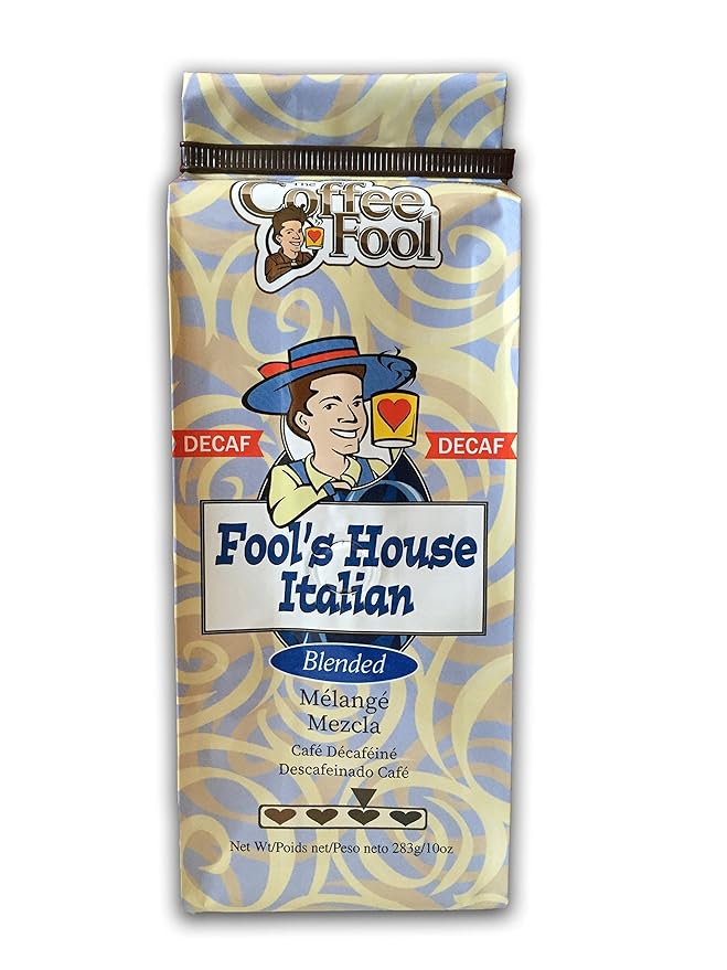Coffee Fool's Decaf House Italian (Coarse Grind)