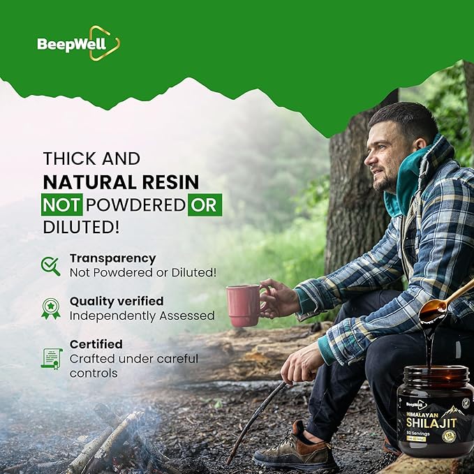 Shilajit Resin – Pure Organic Himalayan Shilajit Natural Resin Men Women Chilajil Fulvic Acid 85+ Trace Minerals 80 Servings 1.40 oz