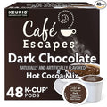 Cafe Escapes Dark Chocolate Hot Cocoa Single-Serve Keurig K-Cup Pods 48 Count (2 Boxes of 24 Pods)