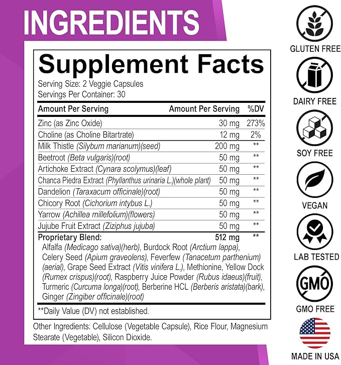Multi Collagen Peptides &amp Liver Cleanse - Type I II III V &amp X Multi Collagen Peptides for Skin Hair &amp Nails - Liver Cleanse Detox Support Supplement Natural Milk Thistle Dandelion Su