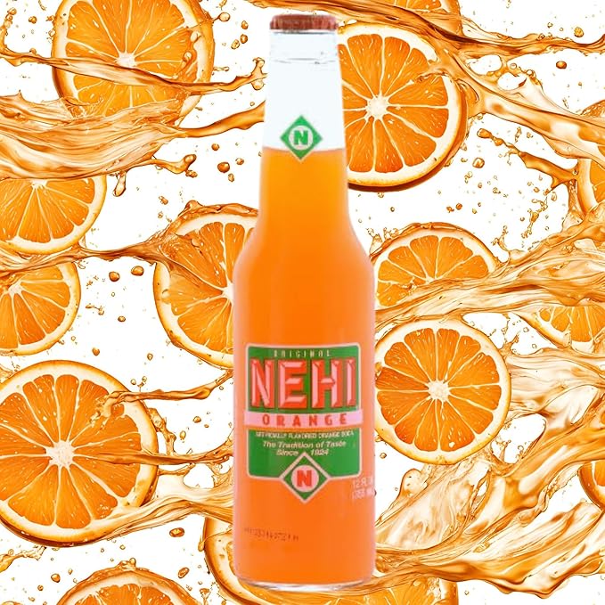 Nehi Variety Pack | Most Popular Flavors | Real Cane Sugar | Caffeine Free | 12 oz Glass Bottles With Crazy Pop Bottle Opener (12 Pack)