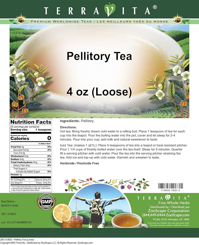 Pellitory Tea (Loose) (4 oz ZIN: 513623) - 3 Pack