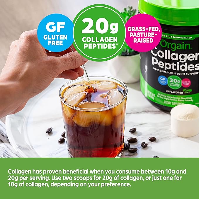 Orgain Hydrolyzed Collagen Peptides Powder Country Farms Super Greens Powder 50 Organic Superfoods