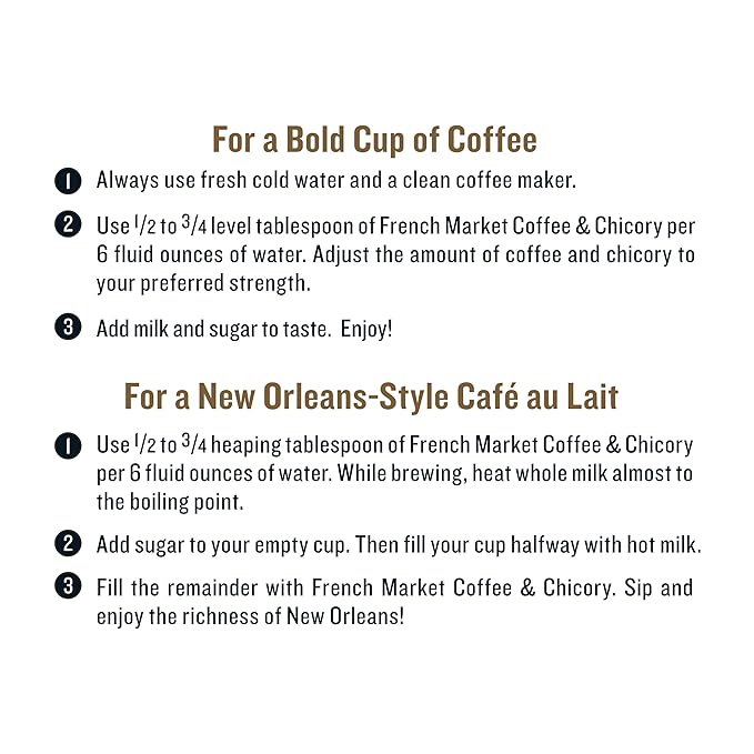 French Market Coffee &amp Chicory Restaurant Blend Medium-Dark Roast Ground Coffee 12oz Can (Pack of 3)