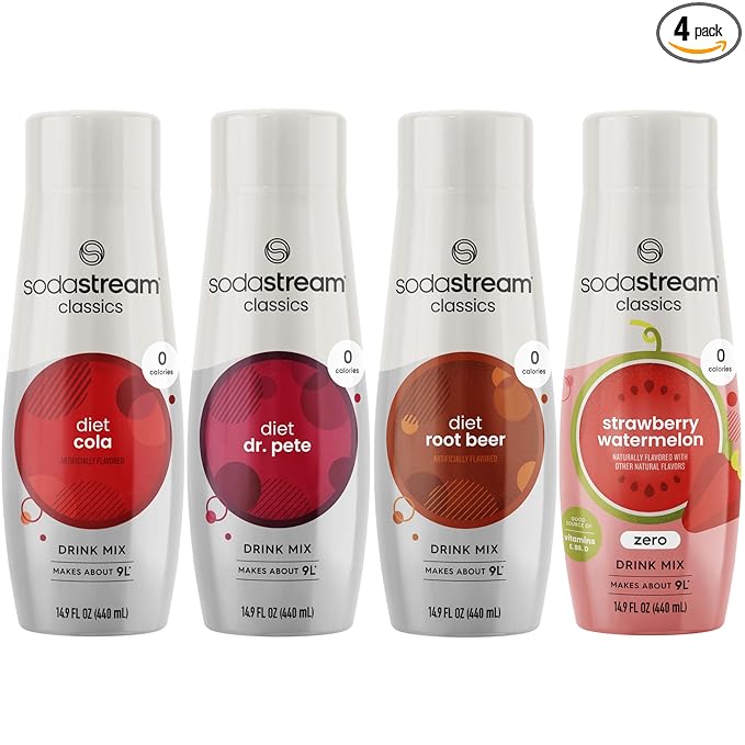 SodaStream Flavoring Diet Variety Pack Usa 14.9 Fl Oz (Pack of 4)