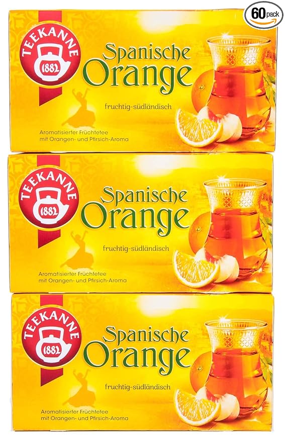 3x Teekanne (Spanische Orange) spanish orange (each box 20 tea bags)