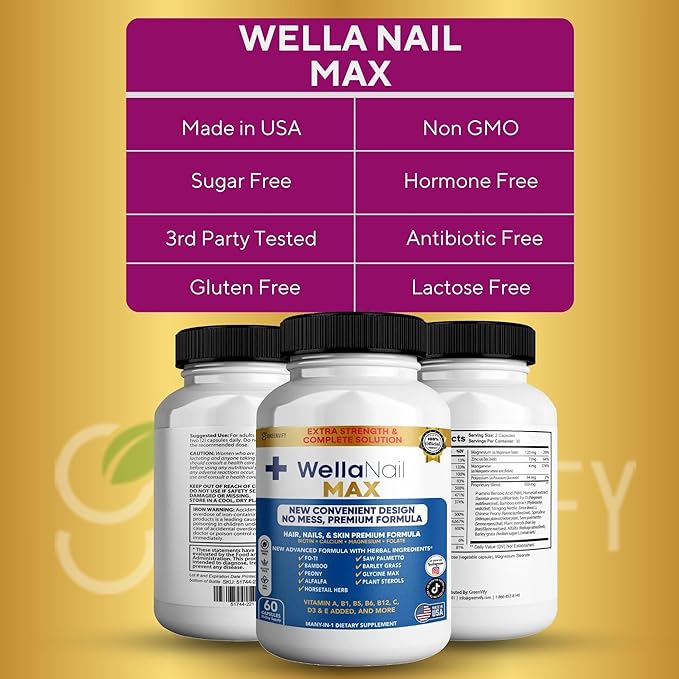 WellaNail MAX Hair Nails &amp Skin Supplement (1)