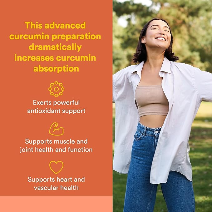 Natural Factors CurcuminRich Double Strength Theracurmin - Antioxidant Support Supplement with Curcumin - Dietary Supplement Aids Muscle &amp Joint Health - 120 Vegetarian Capsules (120 Servings)