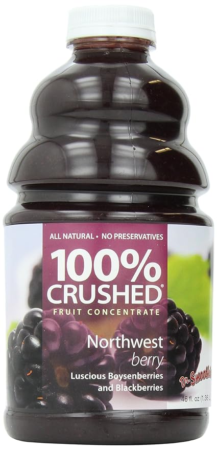 Dr. Smoothie 100% Crushed Fruit Smoothie NorthWest Berry 46 Ounce Bottle