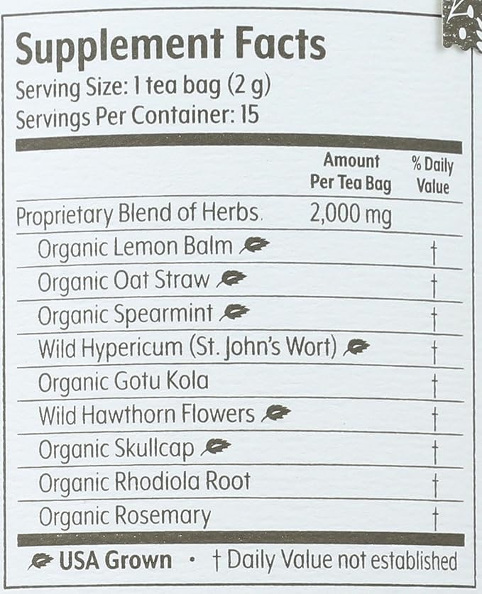 FLYING BIRD BOTANICALS Tea Peaceful Spirit 15 CT