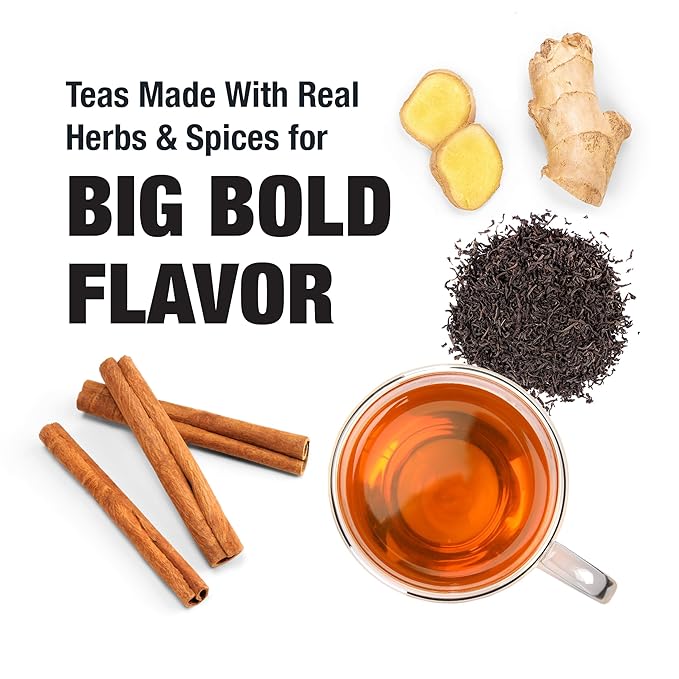 Tiesta Tea - Classic Loose Leaf Tea Gift Box High to Non-Caffeinated Assorted Blends 5 Pouches of Hot &amp Iced Variety Pack English Breakfast Green Chai Lavender &amp Herbal