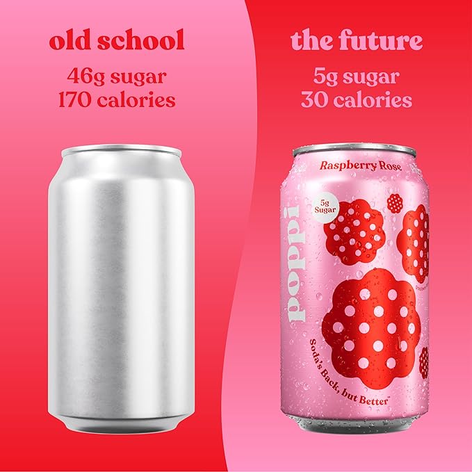 Poppi Sparkling Prebiotic Soda Beverage with Apple Cider Vinegar Seltzer Water and Fruit Juice Trend Setters Variety Pack 12 Fl Oz Pack of 12 Packaging May Vary