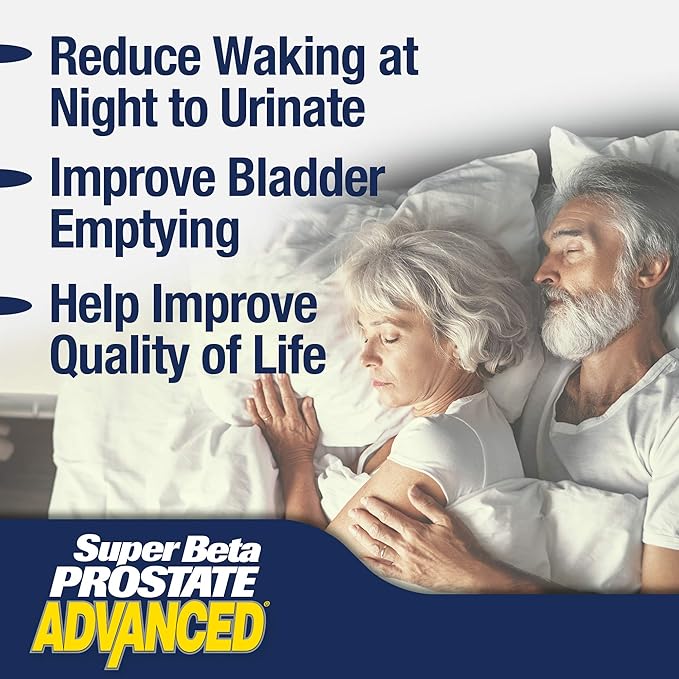 SUPER BETA PROSTATE Advanced Chewables - Prostate Support Supplement for Men's Health (60 Chews 1-Bottle)
