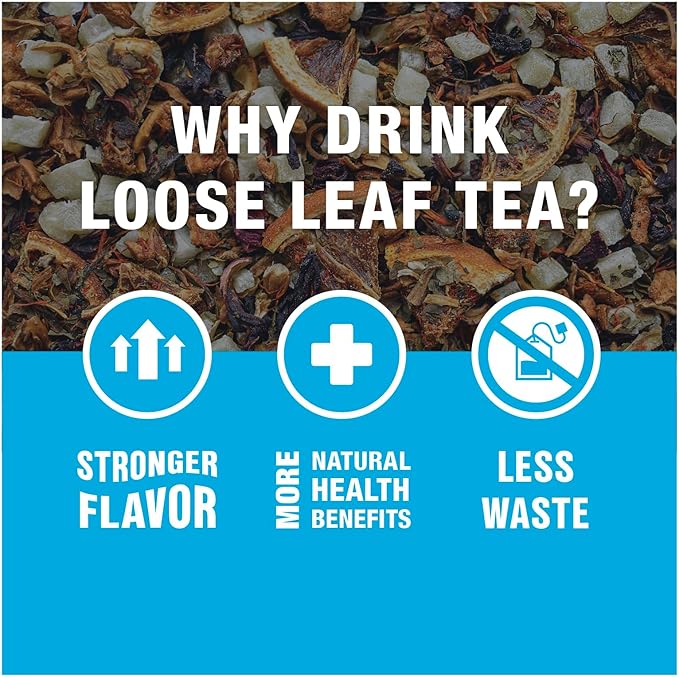 Tiesta Tea - Orange Dream Float Tea Loose Leaf Orange Cream Herbal Tea Premium Caffeine-Free Tea Blend Make Hot or Iced &amp Up to 200 Cups 16 oz Resealable Bulk Pouch