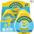 Robinsons Mini - No Added Sugar - Low Calorie - Lemon and Lime 66 ml (pack of 6)