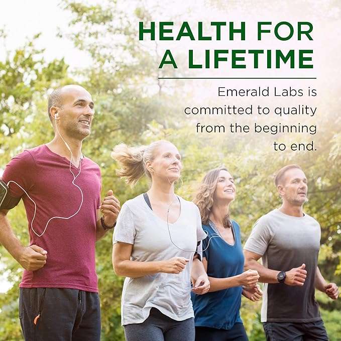EMERALD LABS Men's 45+ Clinical Multi - Multivitamin for Comprehensive Support Bone &amp Heart Health* - Designed for Men 45+ - Gluten-Free &amp Vegetarian - 120 Vegetable Capsules (30-Day Supply)