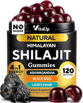 Himalayan Shilajit Gummies - Sugar Free Natural Shilajit Gummies with Fulvic Acid Ashwagandha Lions Mane Black Seed - Immune &amp Energy Support - 120 Count