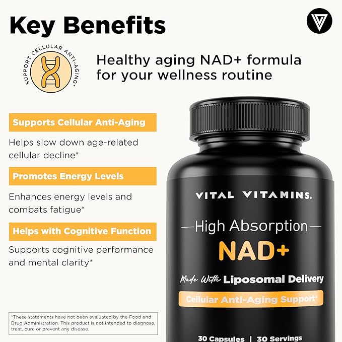 Vital Vitamins Multi Collagen Capsules + NAD+ Supplement