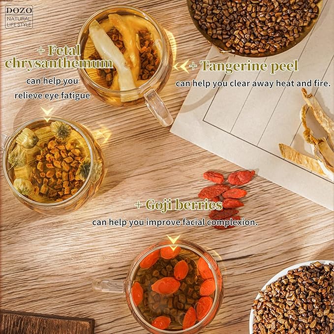 DOZO Cassia Seeds Tea Cassia seed 24.7oz/700g Cassia Tea Clear Liver Improve Vision Jue Ming Zi Chinese Herbal Medicine 決明子 决明子 决明子茶