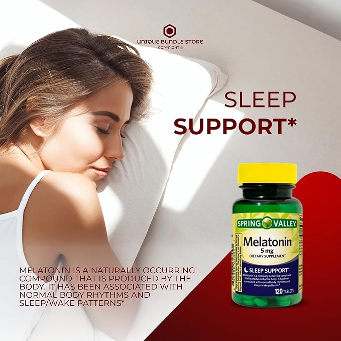 Melatonin 5mg – 120 Tablets Extended Release Melatonin Time Release Formula Vegetarian Melatonin Supplement 5 mg Melatonin Tablets with Clean Formula (Pack of 3)