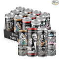 Bones Coffee Company Variety Pack Flavored Coffee S'morey Time Salty Siren Holy Cannoli and Cookies N' Dreams Ready To Drink Latte Coffee in Can | Variety Flavors in Cans | 11 Fl Oz Can (12 Pack)