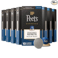 Peet's Coffee Medium Roast Decaf Espresso Capsules Compatible with Nespresso Original Machine Decaffeinated Arabica Coffee - Decaf Ristretto Intensity 10 100 CT (10 Boxes of 10 Espresso Capsules)