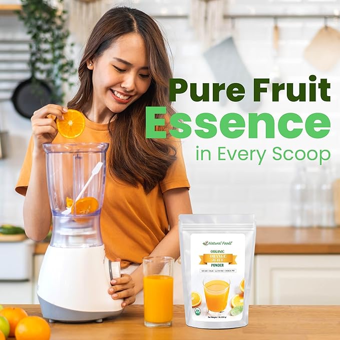 Z Natural Foods Organic Pineapple Juice Powder Tropical Fruit Juice Superfood Powder Mix in Smoothies Shakes Tea Cooking and Baking Recipes Non GMO Gluten Free Vegan Kosher 1 lb