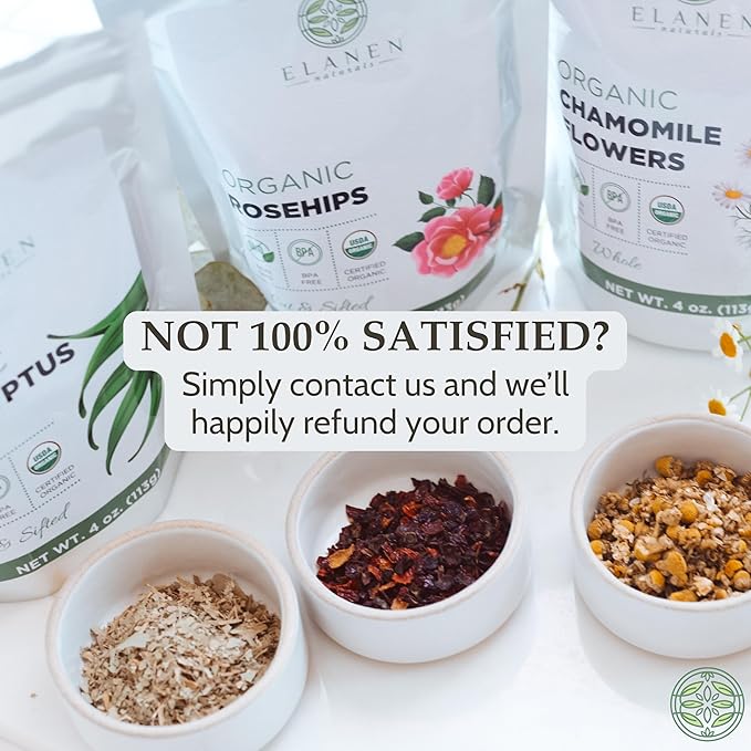 Elanen Naturals Organic Sarsaparilla Root 1 lb. (16 oz) USDA Certified Organic Indian Sarsaparilla Tea Hemidesmus Indicus Sasparilla Sarsparilla Zarzaparrilla Cut &amp Sifted