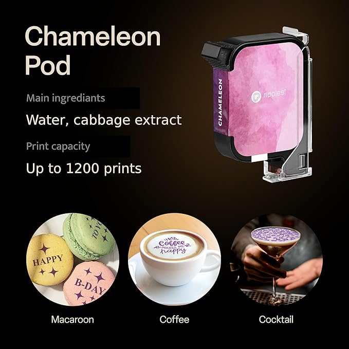Ripples Pods - Natural Extracts for Ripple Maker Machine | Plant-Based No Artificial Colors No Preservatives (Chameleon Pod)