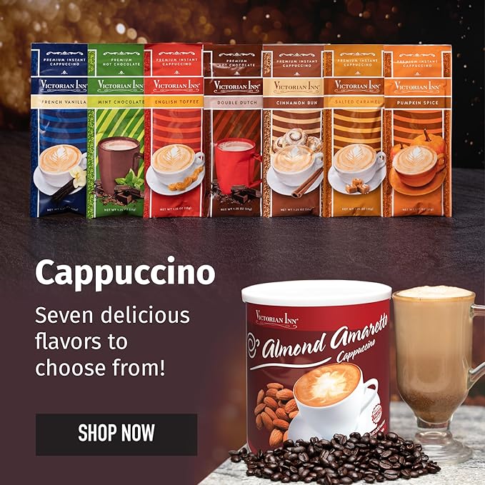 Victorian Inn Instant Cappuccino Almond Amaretto 2 Pound (Pack of 1)