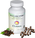 Dr Clark Store Cloves Vegetarian 500mg 102 Tapioca Capsules – Helps Maintain Liver Performance and Blood Circulation