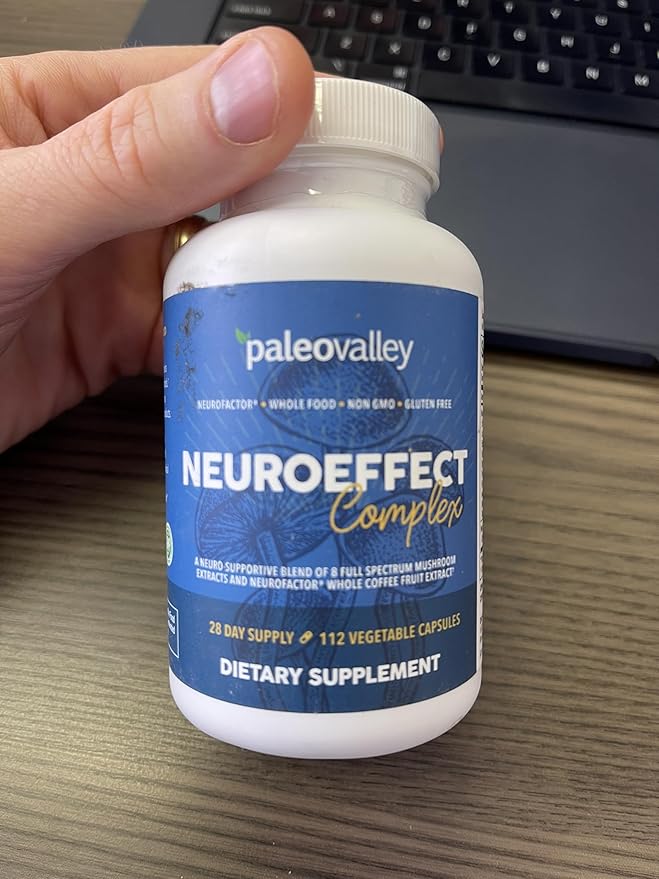 Paleovalley NeuroEffect - Neuro Mushroom Coffee Nutritional Supplement for Focus Memory and Energy Support - 28-Day Supply - 8 Full Spectrum Mushroom and Whole Coffee Fruit Extracts