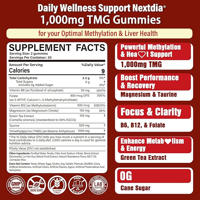 GABA TMG Supplements Gummies 3Pack
