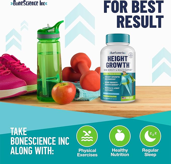 (Pack of 2) Height Growth Maximizer - Made in USA - Natural Height Increase Booster &amp Bone Growth Pills - Grow Taller Supplement for Adults Teens &amp Kids - Vitamins for Boys &amp Girls to Get