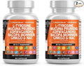 Clean Nutraceuticals L Tyrosine Mucuna Pruriens Bacopa Monnieri Ashwagandha Focus Supplement w/N-Acetyl Cysteine NAC 5-HTP Ginkgo Biloba Alpha GPC Vitamin C D B1 B12 (Pack of 2)