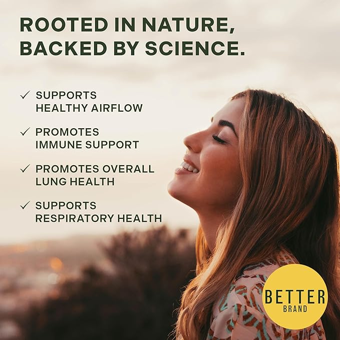 Betterbrand BetterLungs Elderberry Tincture Natural Immune Support Supplement - Sugar-Free Non-GMO Alcohol Free Vegetarian - 30 Day Supply