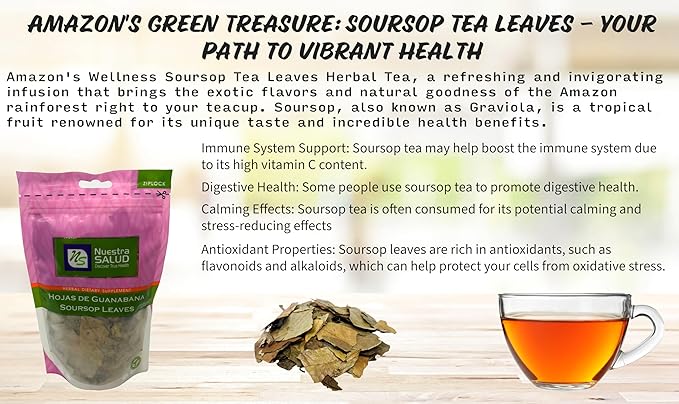 Soursop Leaves Hojas de Guanabana Herbal Tea Value Pack (105g)