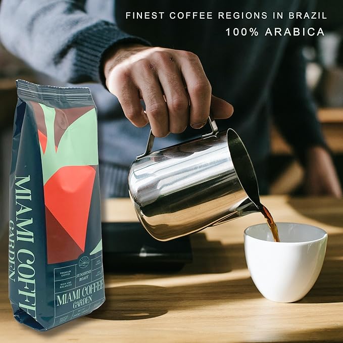 Miami Coffee Garden Variety Bundle – Breeze Brew &amp Sunshine Roast – 100% Arabica Low Acid Premium Ground Coffee Medium Roast 2 x 12oz Bags