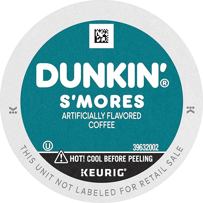 Dunkin’ Medium Roast S’mores Flavored Coffee 60 Keurig K-Cup Pods