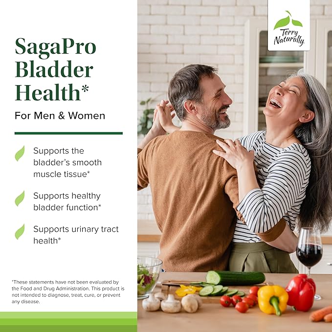 Terry Naturally SagePro Bladder - Bladder Support Supplement - Dietary Supplement with Angelica Leaf Extract - Vegan Capsules to Aid Urinary Tract Function &amp Health - 30 Capsules