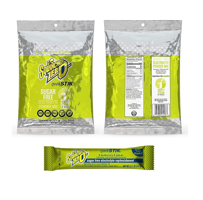 Qwik Stiks Sugar-Free Electrolyte Powdered Beverage Mix - Citrus Pack - (500 stiks)